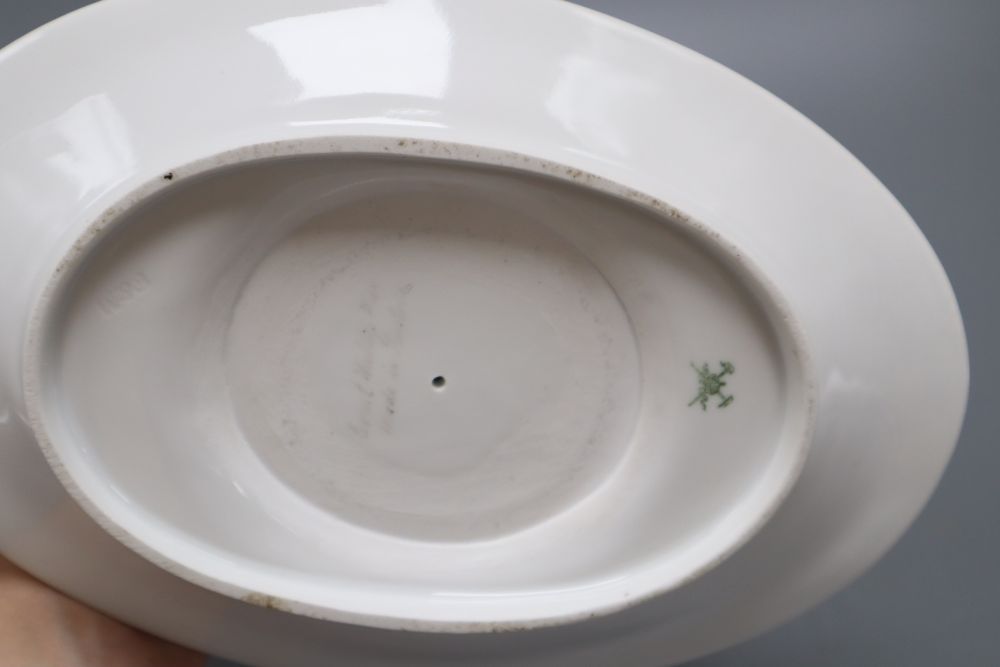 An Austrian porcelain sauceboat, height 18cm